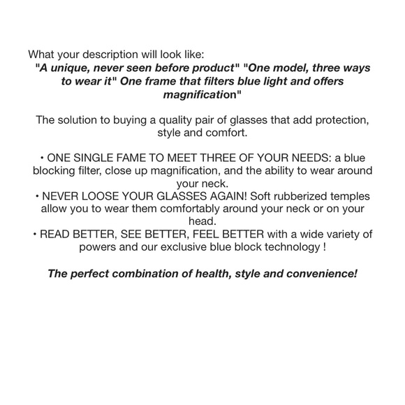 UNISEX blue blocking readers 2.00 - Picture 4 of 6